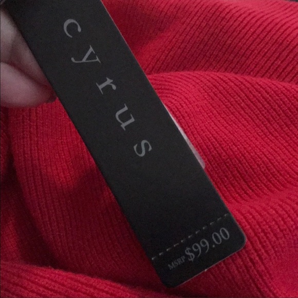 Beautiful red cowl necklace lightweight sweater NWT - Picture 9 of 9